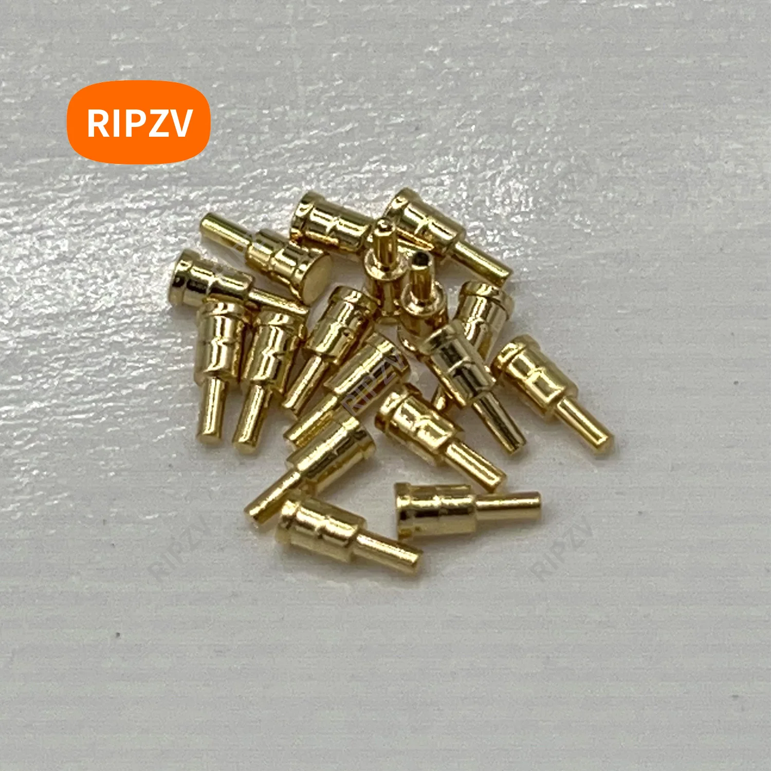 1000Pcs 1.8x4.5 Concave Pad Connector Female Pogo Pin Contact 7.0mm Height Brass Gold Plated Target for Spring Probe to Mate