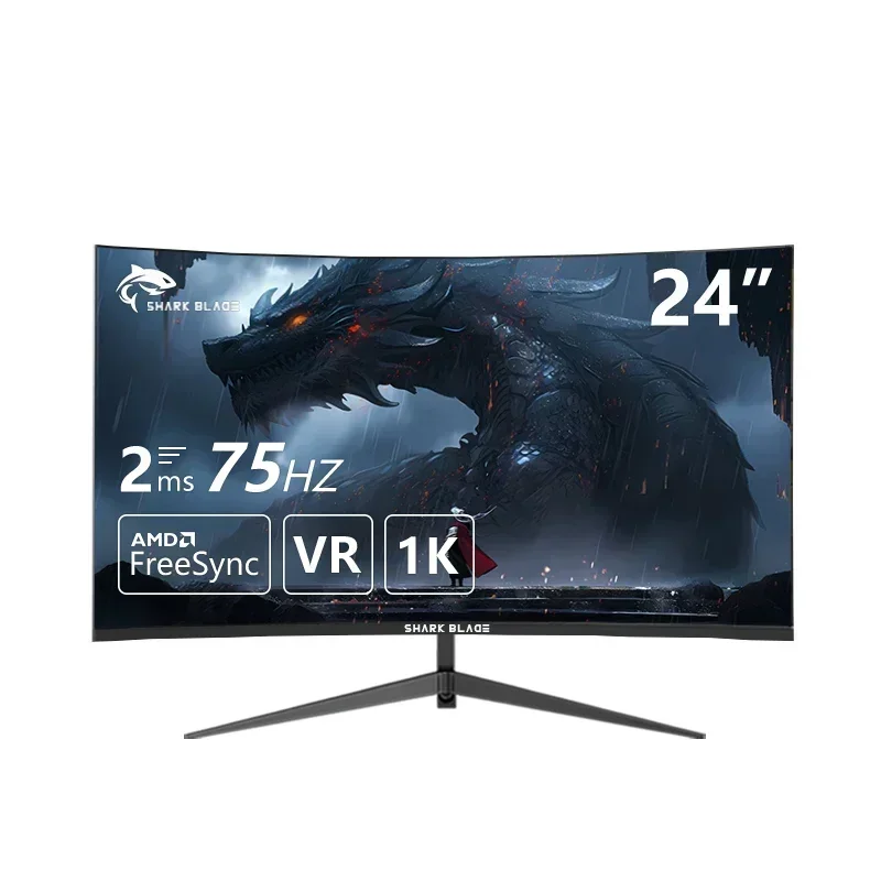 

LCD Screen Monitor PC 1920*1080p 75hz Monitor Gamer Curved HDMI Compatible Monitor for Computer Displays for Desktop 24 inch