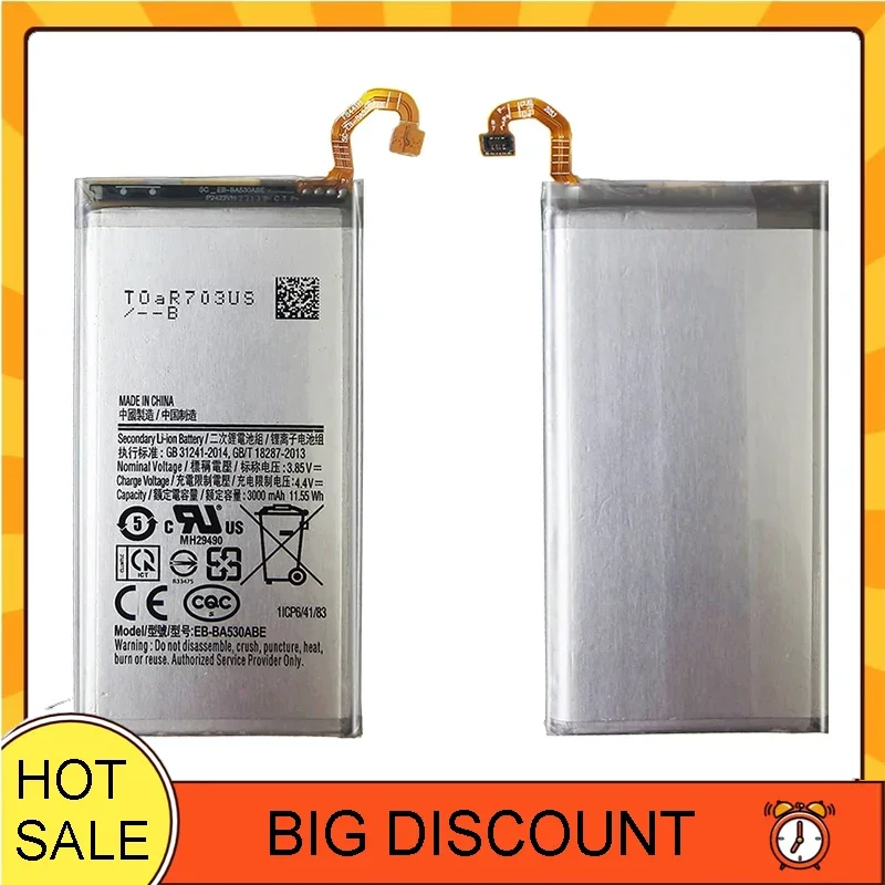 EB-BA530ABE запасная батарея для Samsung Galaxy A8 2018 A530 SM-A530F A 530 гарантия на портативные