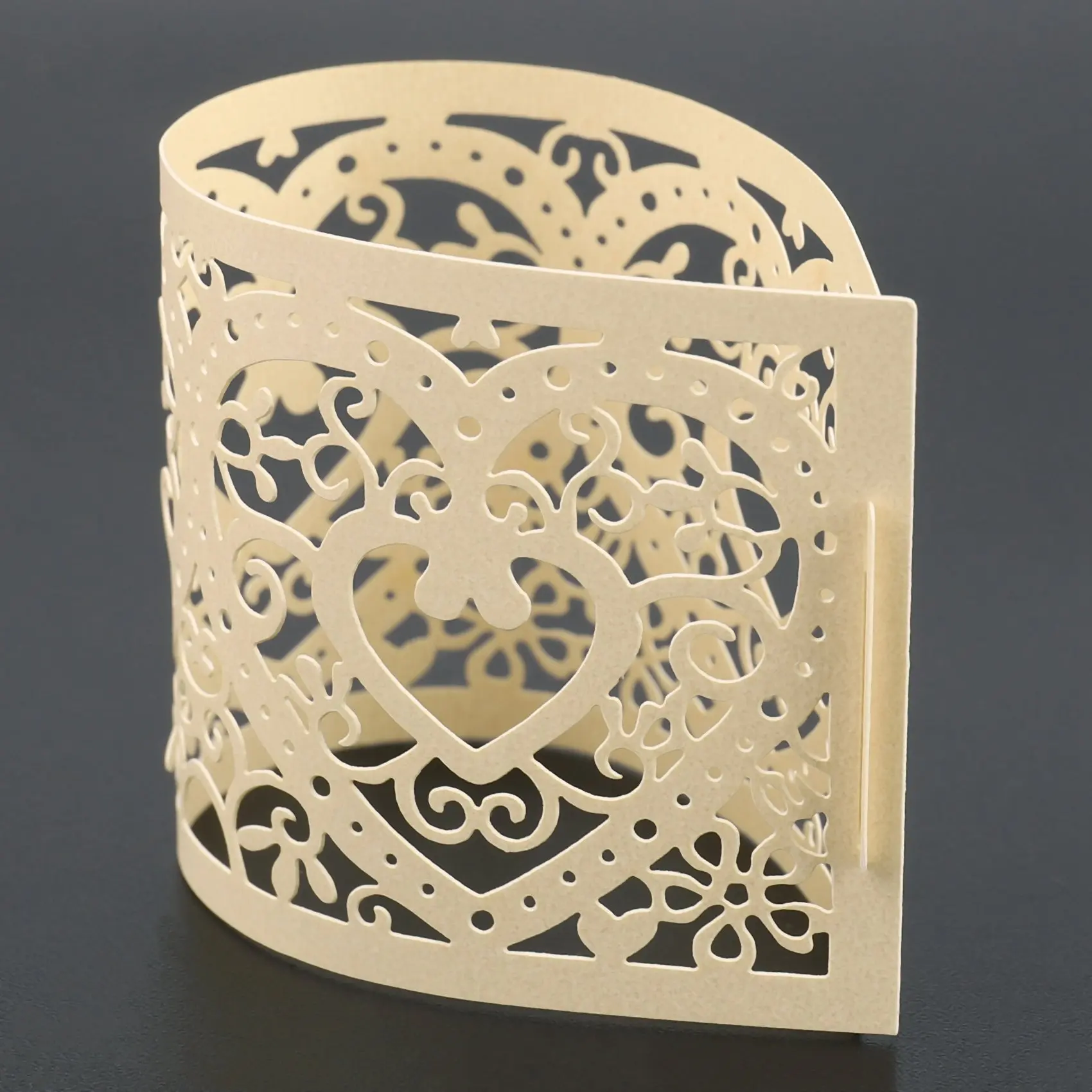 Набор из 6 светодиодных абажуров для свечи узор сердца абажур украшение