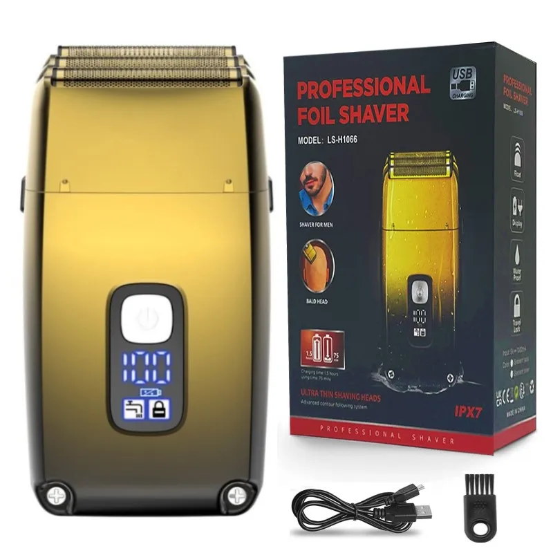 Hair Beard Rechargeable Bald Head Shaving Machine For Men Fade Finishing Tool