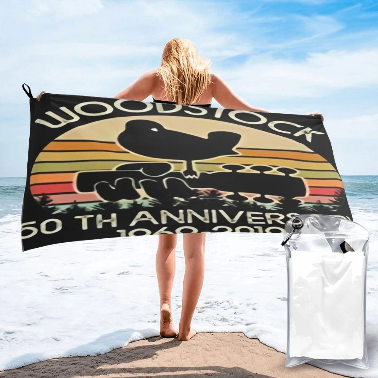 

Большое полотенце для ванной, на 50 юбилей, 1969, 2019