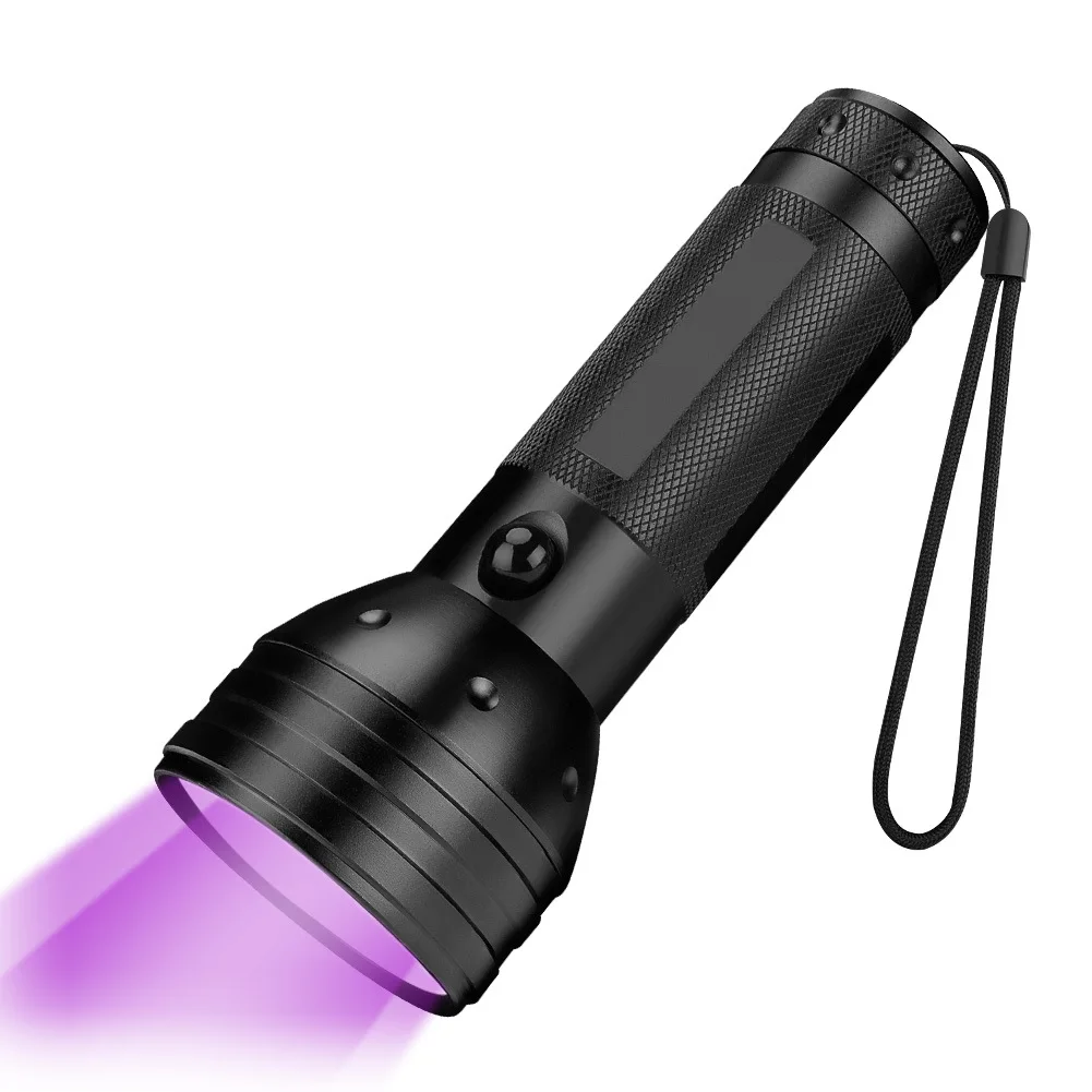 

LED Ultraviolet Flashlight Aluminum Alloy UV Maintenance Home Portable Purple Work Light