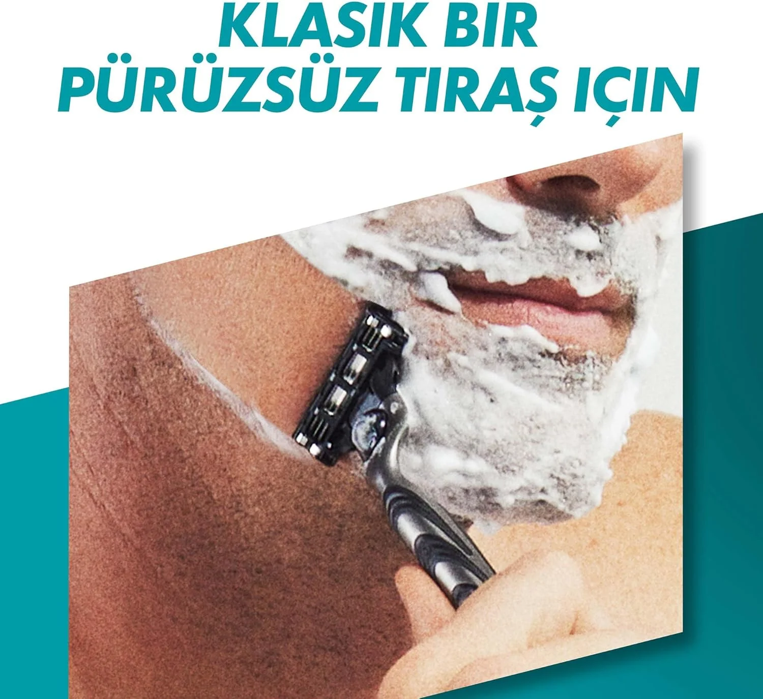 Фото Бритва Gillette Mach3, мужской набор для бритья, трёхслойное лезвие, лезвия Mach 3, материал из нержавеющей стали №5
