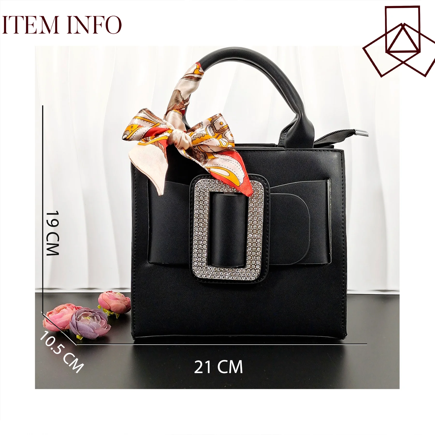 Африканские женские модные черные сандалии с квадратной сумкой-клатчем