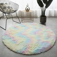 round plush carpet for living room anti slip fluffy large area mat thick bedroom decorative carpets floor soft rug home pink rug
