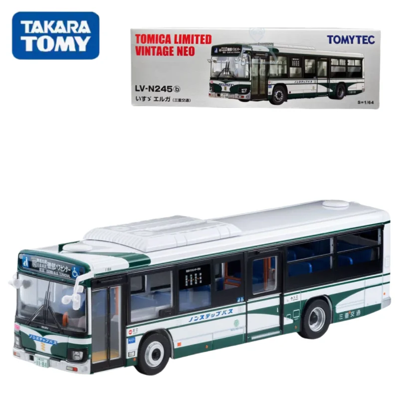 TAKARA TOMY TOMICA 1:64 TLV LV-N245b Isuzu Тройной транзитный автобус миниатюрная модель из сплава