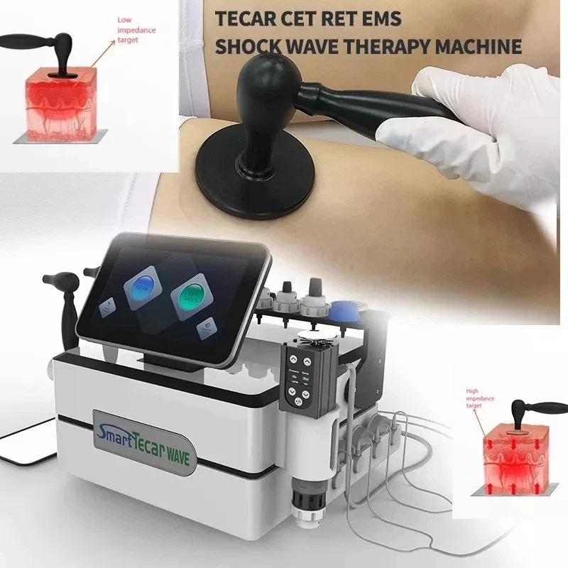 

Smart tecar wave 3 in 1 RET CET therapy pain relief machine ED treatment EMS shockwave physiotherapy equipment