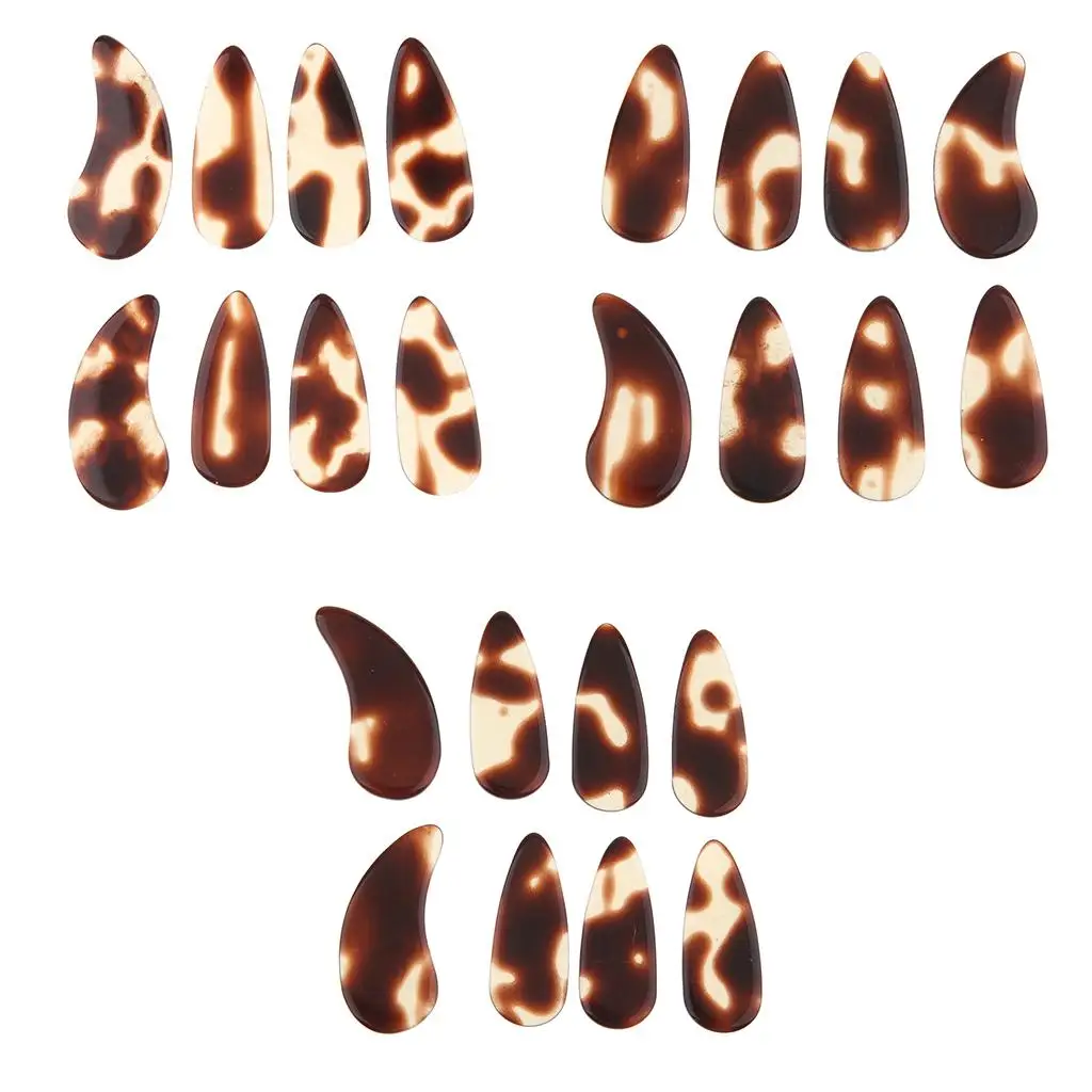 8шт Guzheng китайская цитра плоские блестящие пальчики для ногтей с