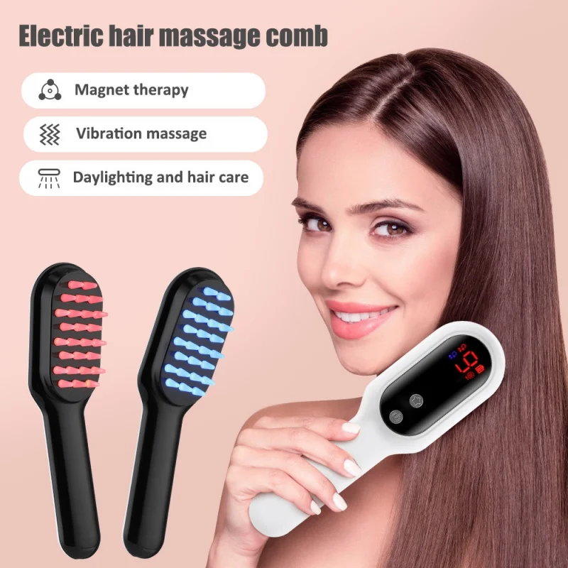 

NewusbRechargeable Meridian Head Physiotherapy Massage Comb Electric Hair Loss Prevention Household Hair Care Hairdressing Comb