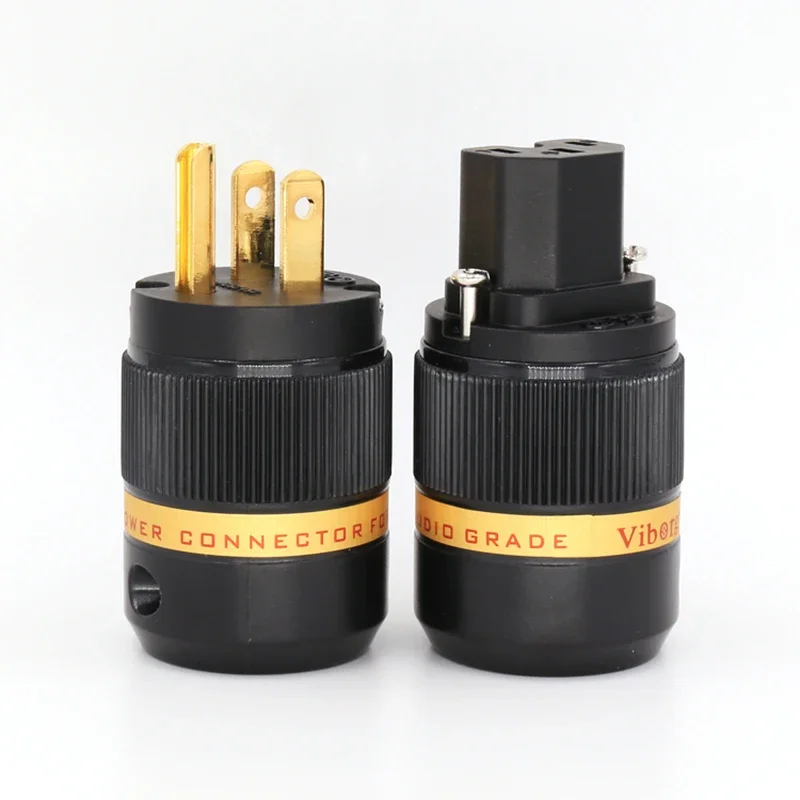 Viborg VM501G+VF501G Чистая красная медь 99 99% 4U позолоченная вилка США питания