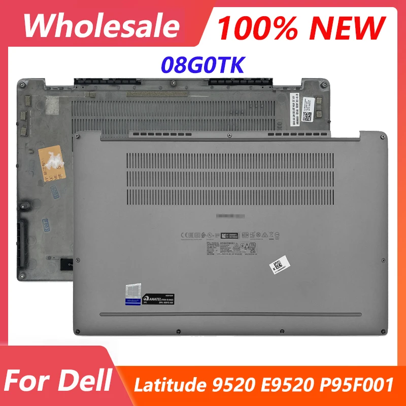 

New Original Bottom Case 08G0TK For Dell Latitude 9520 E9520 P95F001 Series Laptop Bottom Lower Back Case D Cover Gray