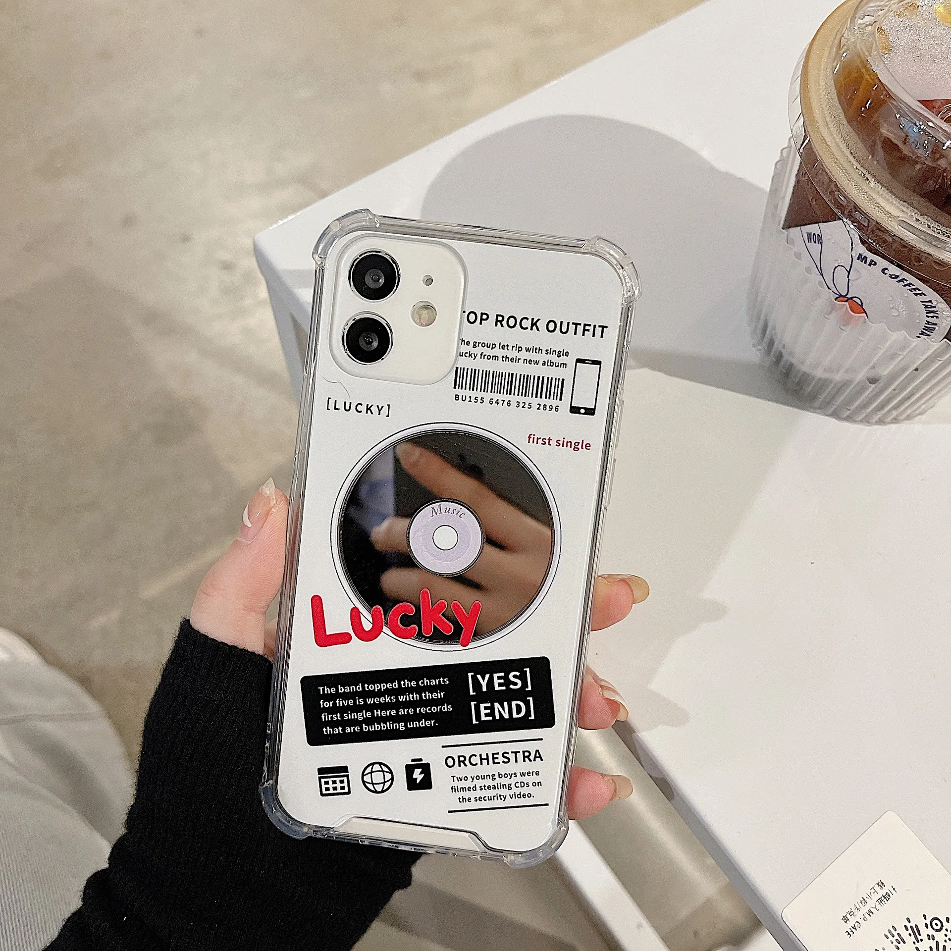 

Retro CD Makeup Mirror Phone Case For iPhone 14 12 13 11 8 7 6 Plus Pro MAX XR X XS Mini Soft Silicone Shockproof Bumper Cover
