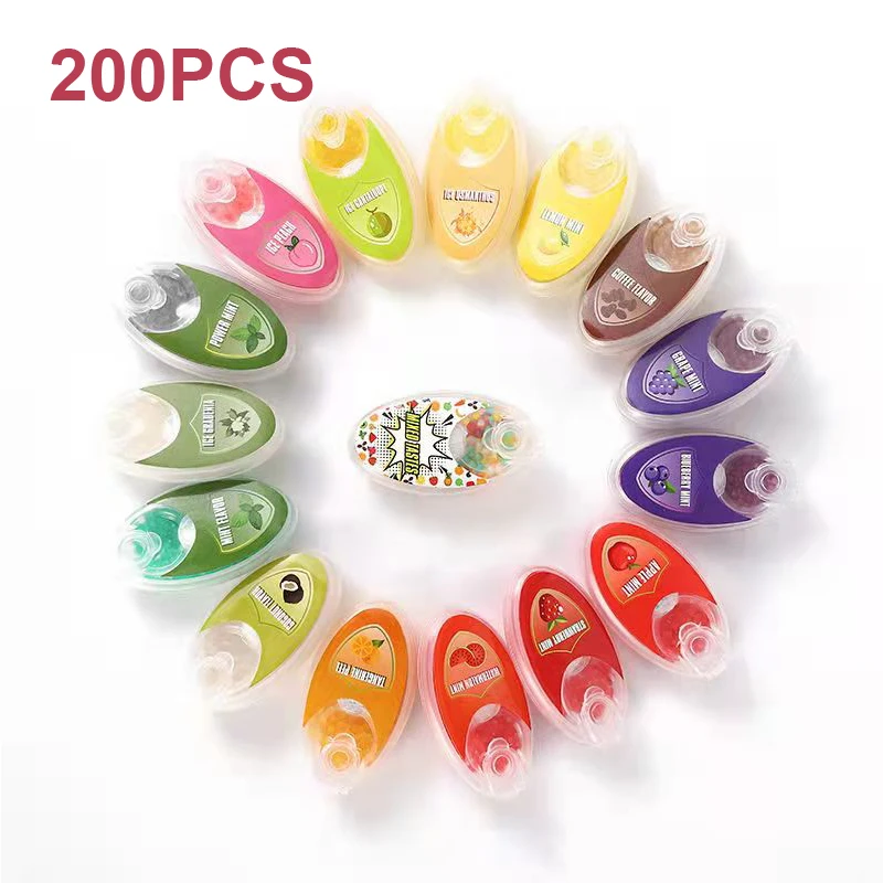 

200PCS Menthol Mixed Cigarette Beads Mint Capsule Handy Portable Black Ice mint Smoking balls DIY taste mini Smoking Tool