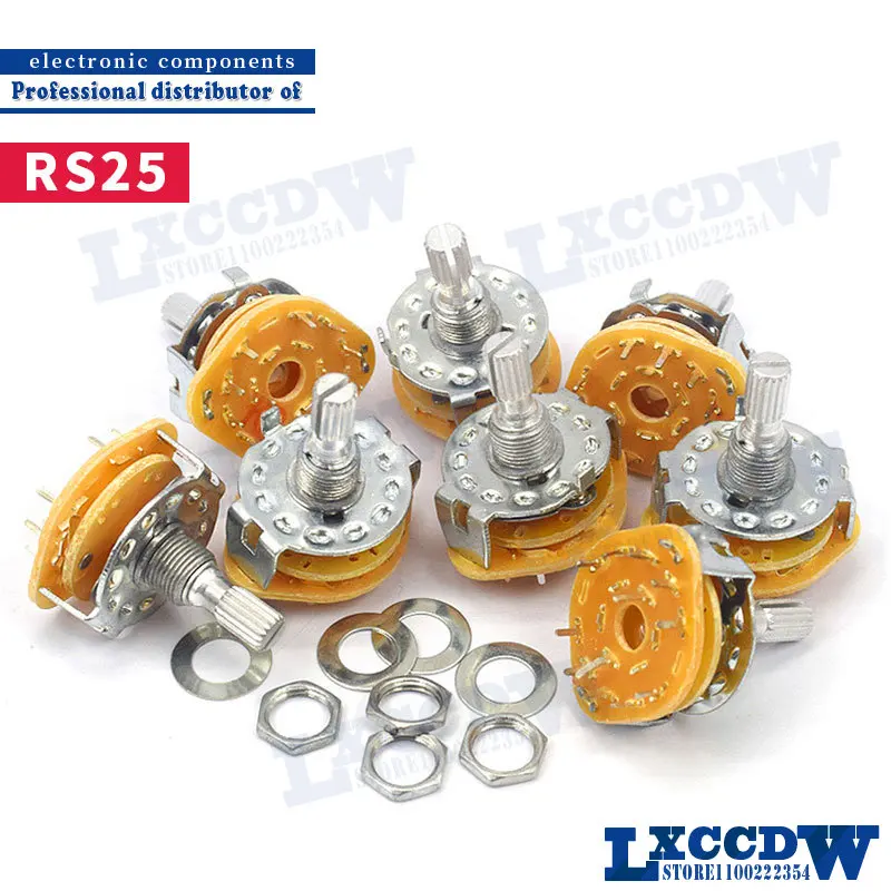 2 шт., переключатель полос RS25 2P4T 2P5T 2P6T 3P3T 3P4T