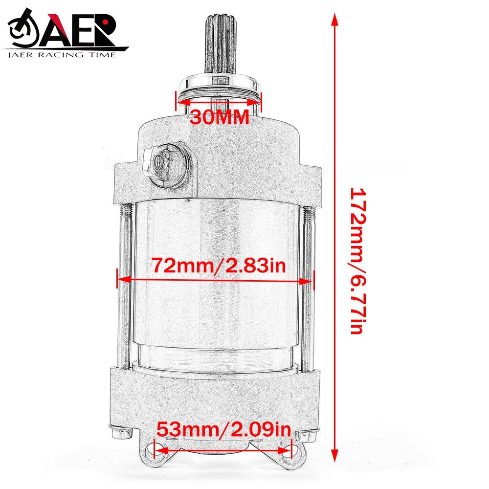 5JW-81890-00 Стартер двигателя мотоцикла для Yamaha FJR1300 FJR1300A FJR1300AE FJR1300AS 1MC-81890-00 1MC-81890-01
