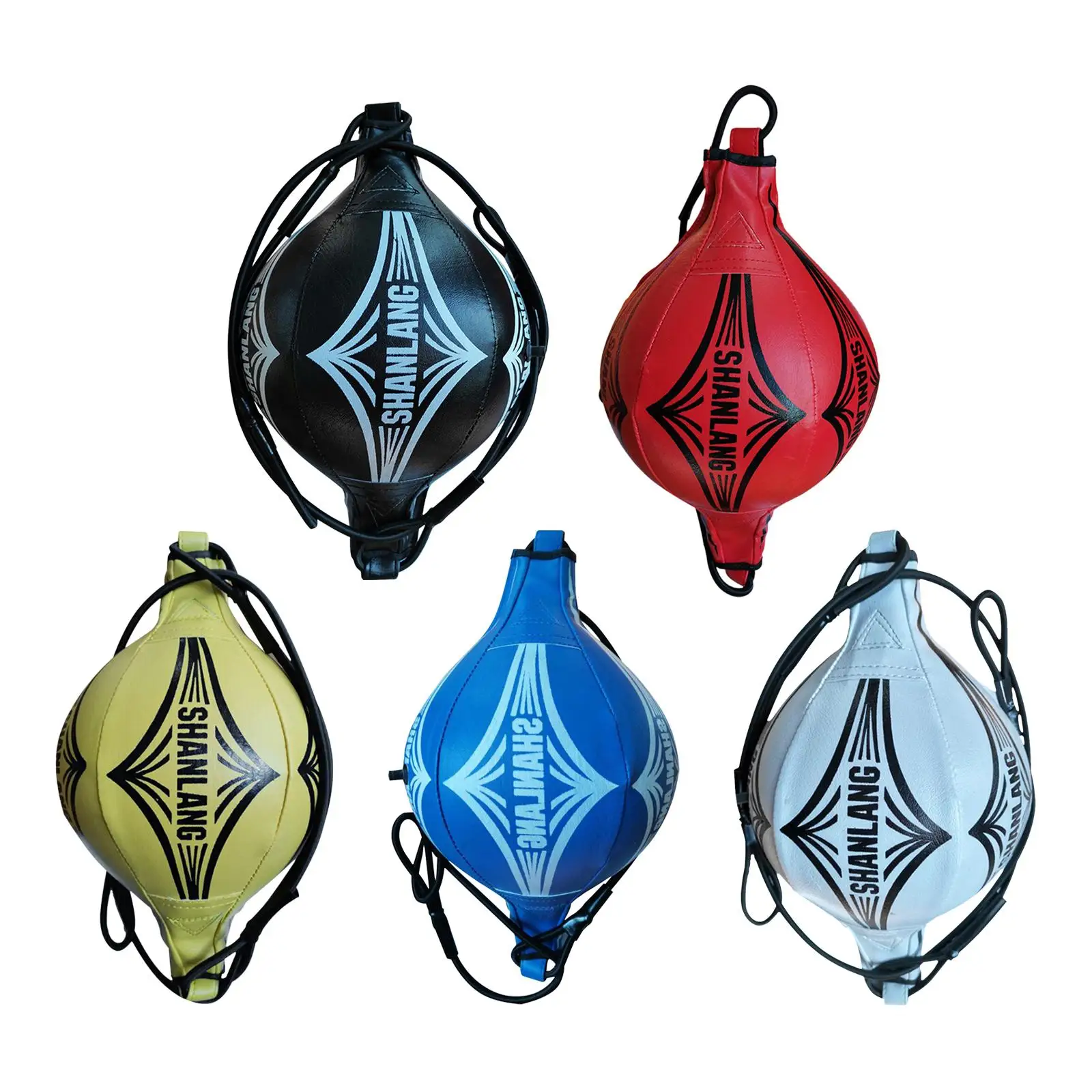 

Boxing Ball Punch Bag Rhombic Shape Inflatable Speedballs Reaction Speed Balls for Sports Training Boxing Gym Sanda Adult Kids