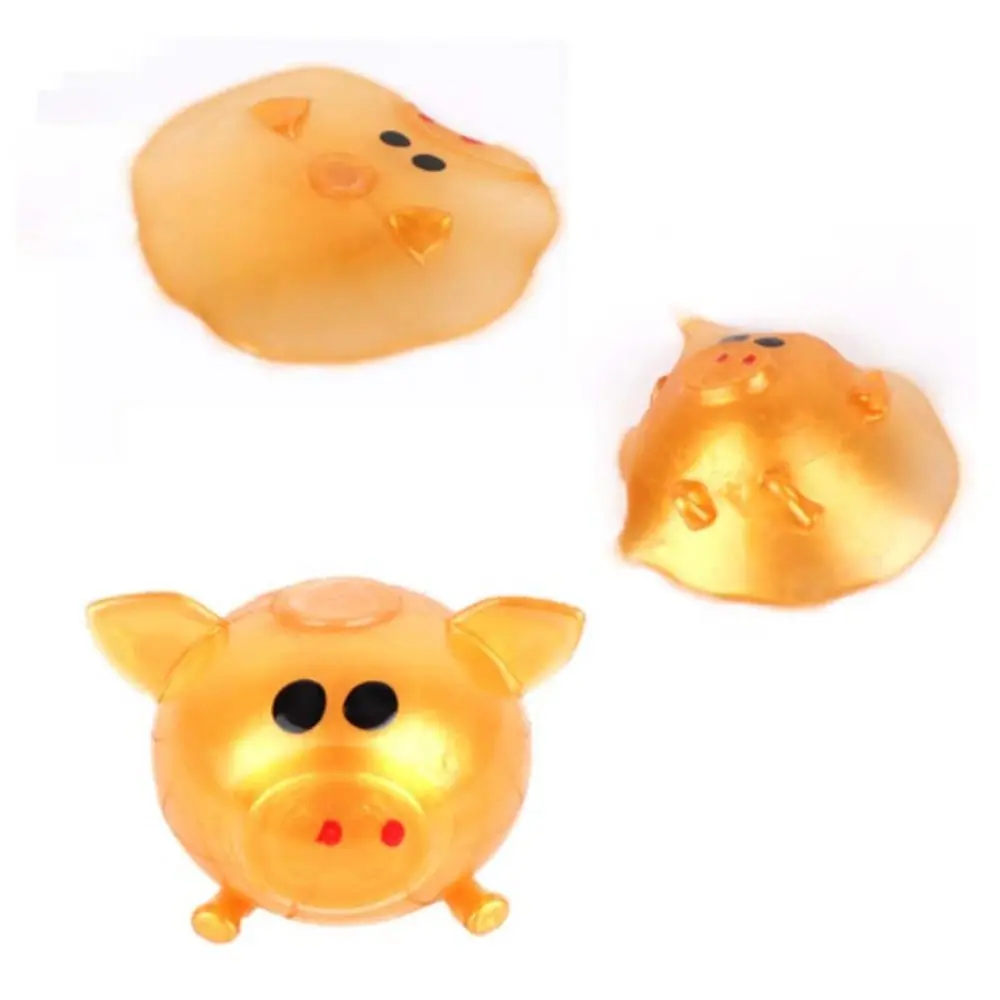 Sticky Pig Head Water Ball Toy Splat Vent Jello Fidget Забавная милая игрушка для малышей