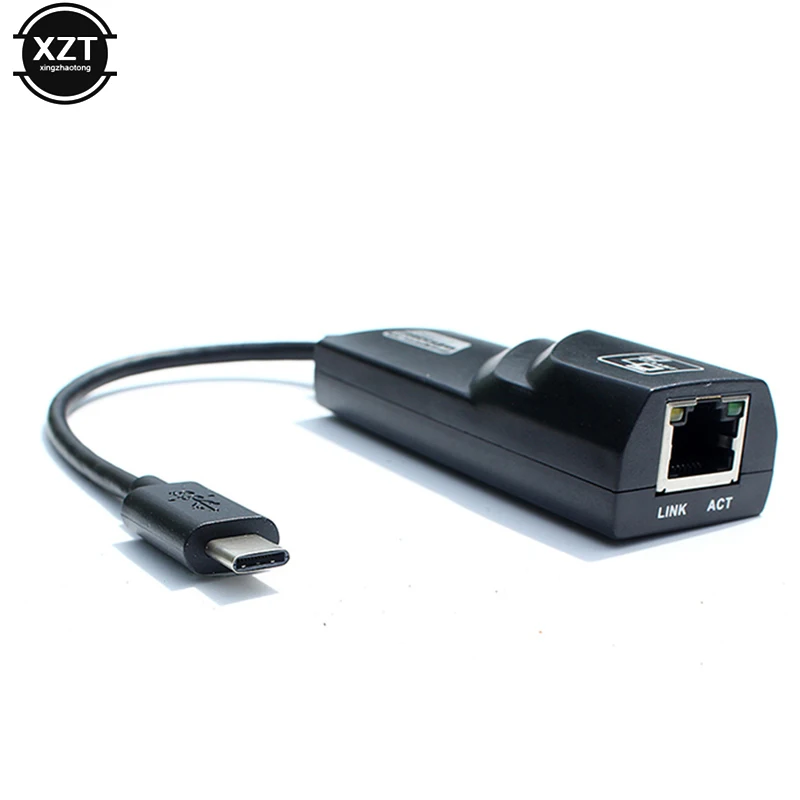 Сетевая карта Type C на RJ45 10/100 Мбит/с двусторонний USB 3.1 интерфейс к Gigabit Ethernet LAN