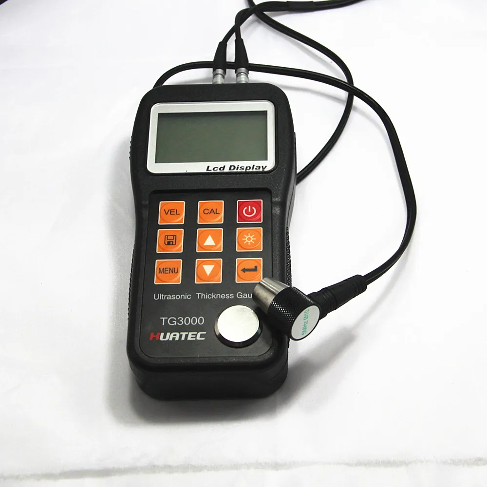 

Portable Ultrasonic Thickness Meter tester gauge for metal plastic film aluminum paper glass steel iron 1000~9999m/s measurement