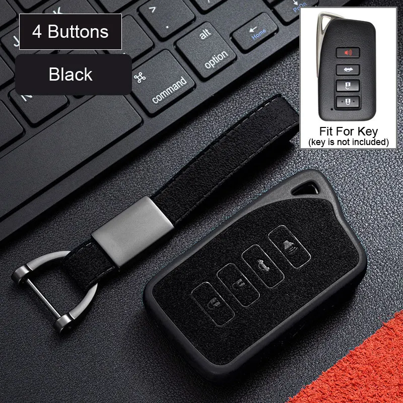 

Модный чехол для автомобильного ключа из ТПУ с кожаным аксессуаром для Lexus RX450 IS300 NX300 LX570 ES300h UX200 GX460 LS500 2022