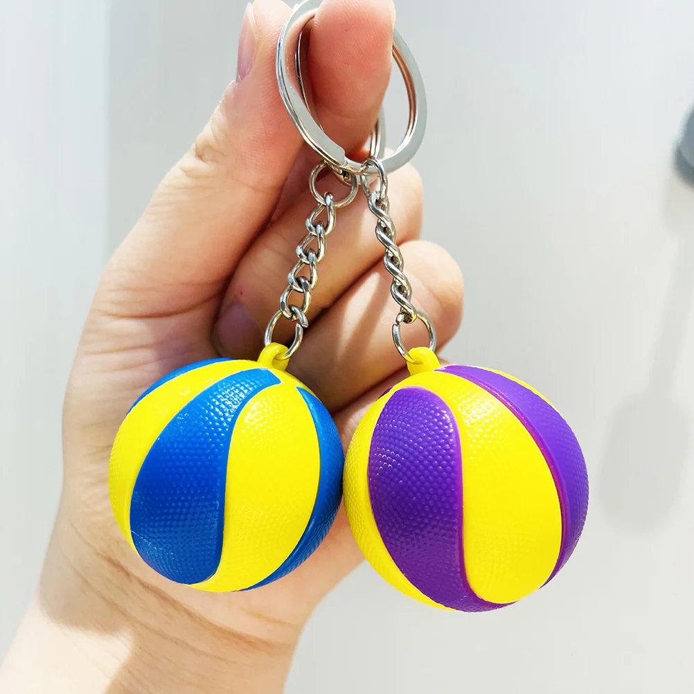 

4 Pcs Keychain Portable Volleyball Compact Accessories Big Keychains Backpacks Child