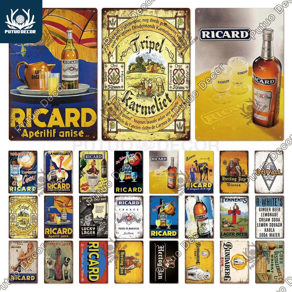 Декоративный винтажный пивной бренд Putuo металлический знак Оловянная табличка