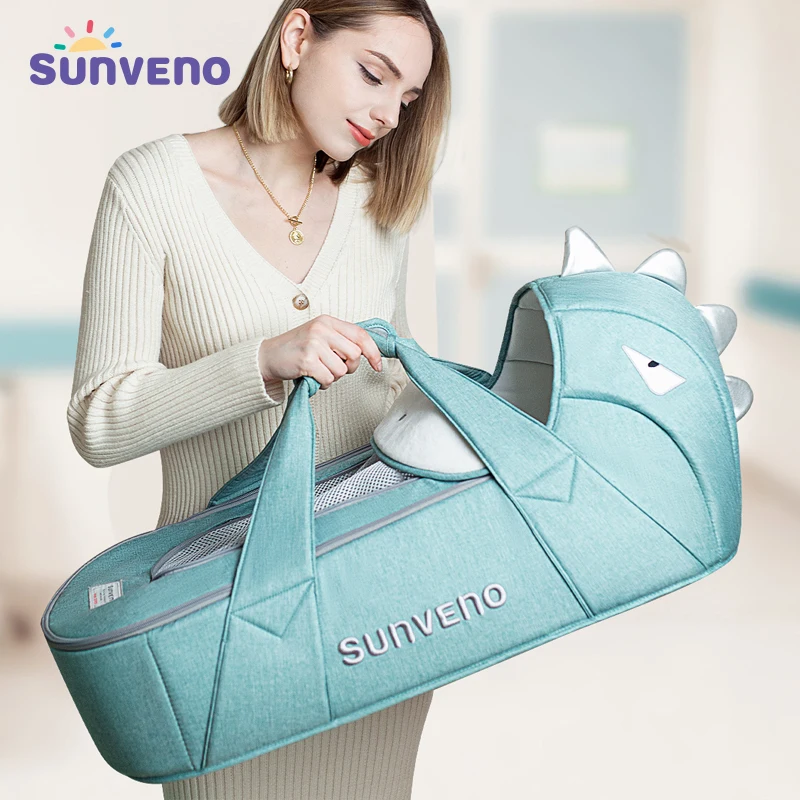 Sunveno Baby Travel Bed Portable Baby Bed Nest Newborn Carry-on Nest Bed Carry Cot for Baby Newborn Infant