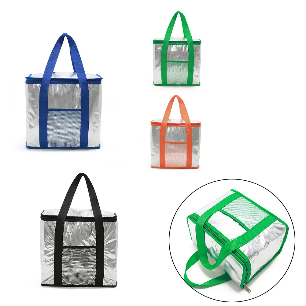 

1pc Oxford Cloth PEVA Film Insulated Thermal Bag Extra Large Cooling Cooler Cool Bag Box Picnic Camping Food Ice Drink 16L