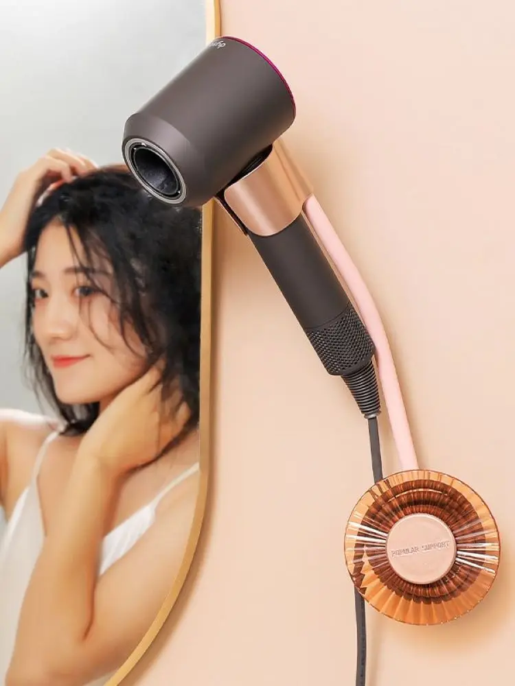 

Wall Hanger Lazy Hair Dryer Free Hand Fixed Wall Shelf Bracket Bathroom Storage Rack Bathroom Shelf Home Decoration Accessories