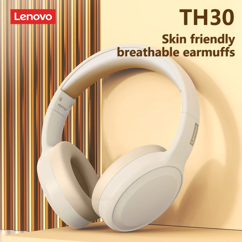 Оригинальные беспроводные наушники Lenovo TH30 с Bluetooth 5,1, Hi-Fi стерео Музыкальная гарнитура, игровые наушники с микрофоном, новые наушники 2023