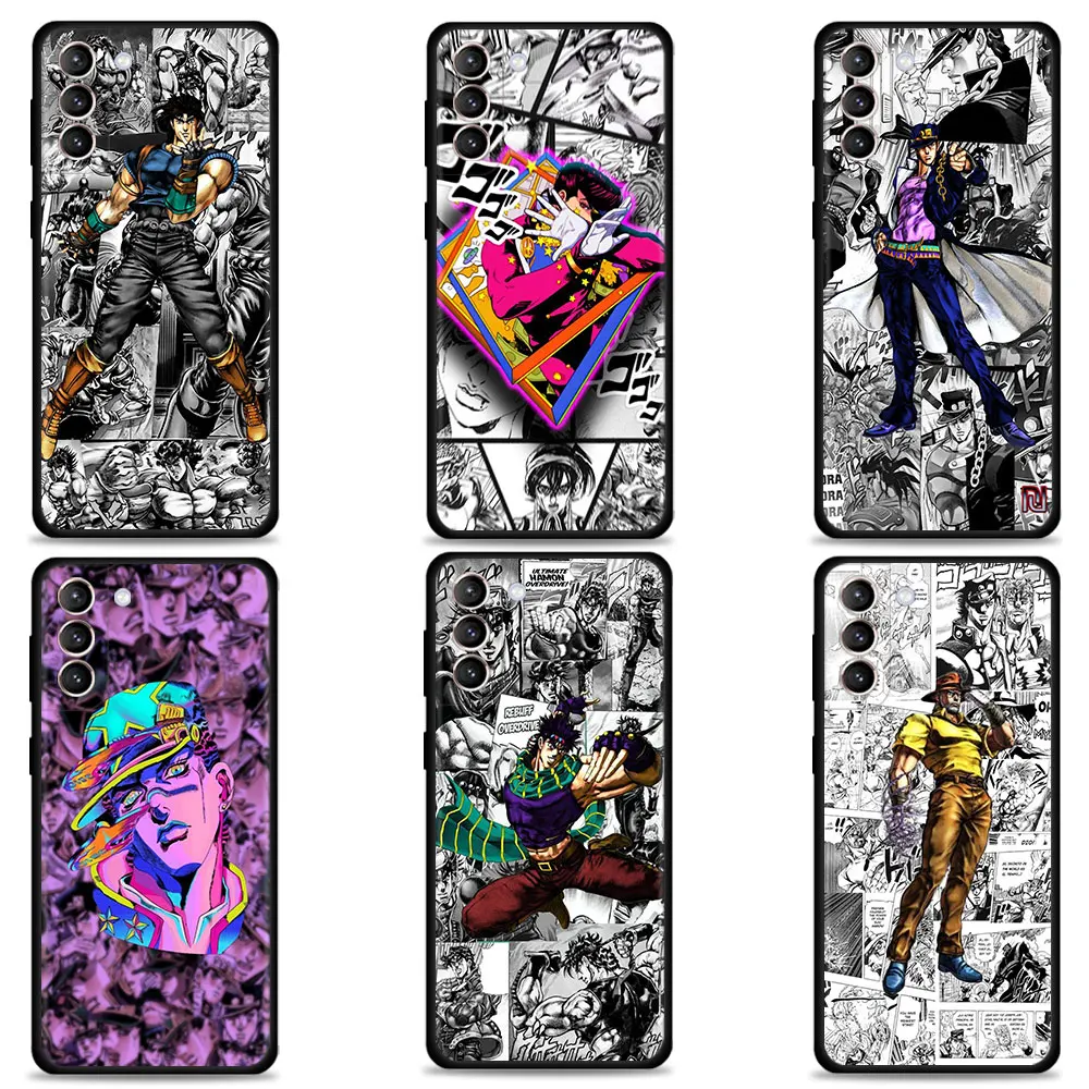 

for Samsung s21 s20fe Case S22Plus S21Plus S10 S10e Cover s21ultra Funda Galaxy Note 20Ultra 10plus Coque JoJo Bizarre Adventure