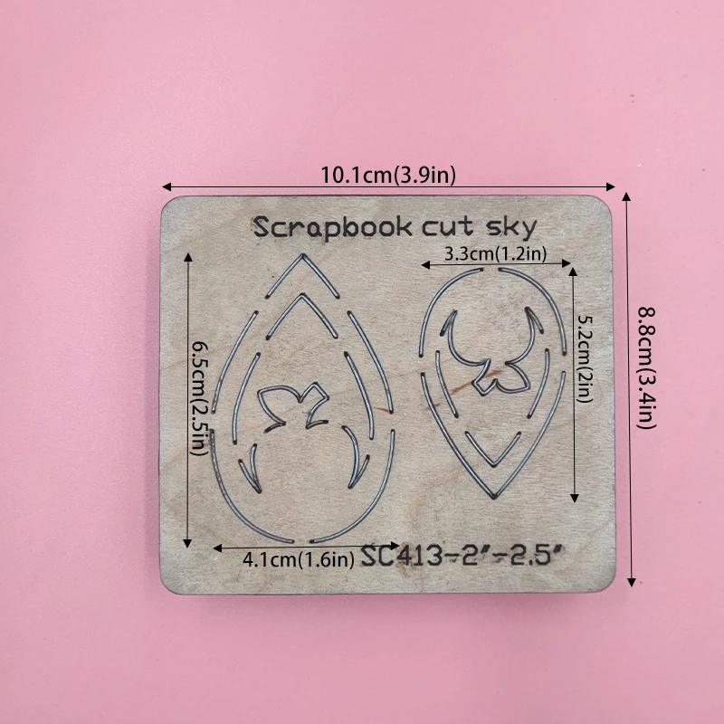 

Drop Earring Wood Cutting Dies Compatible with Most Machines