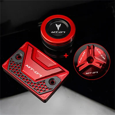 

Аксессуары для мотоцикла MT07, задние передние крышки тормозной жидкости и крышка наполнителя масла, защита для MT-07 FZ07 MT 07 XSR700 2014-2024 +