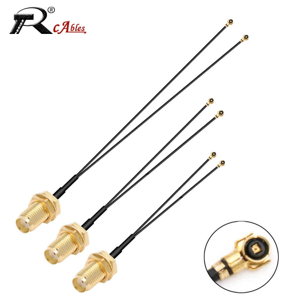 1 шт., разъем SMA для двух MHF4 IPEX1/4, разъем IPX U.fl, Y-образный цвет, Флекс RF1.13 0,81, радиочастотный коаксиальный удлинитель Pigtail