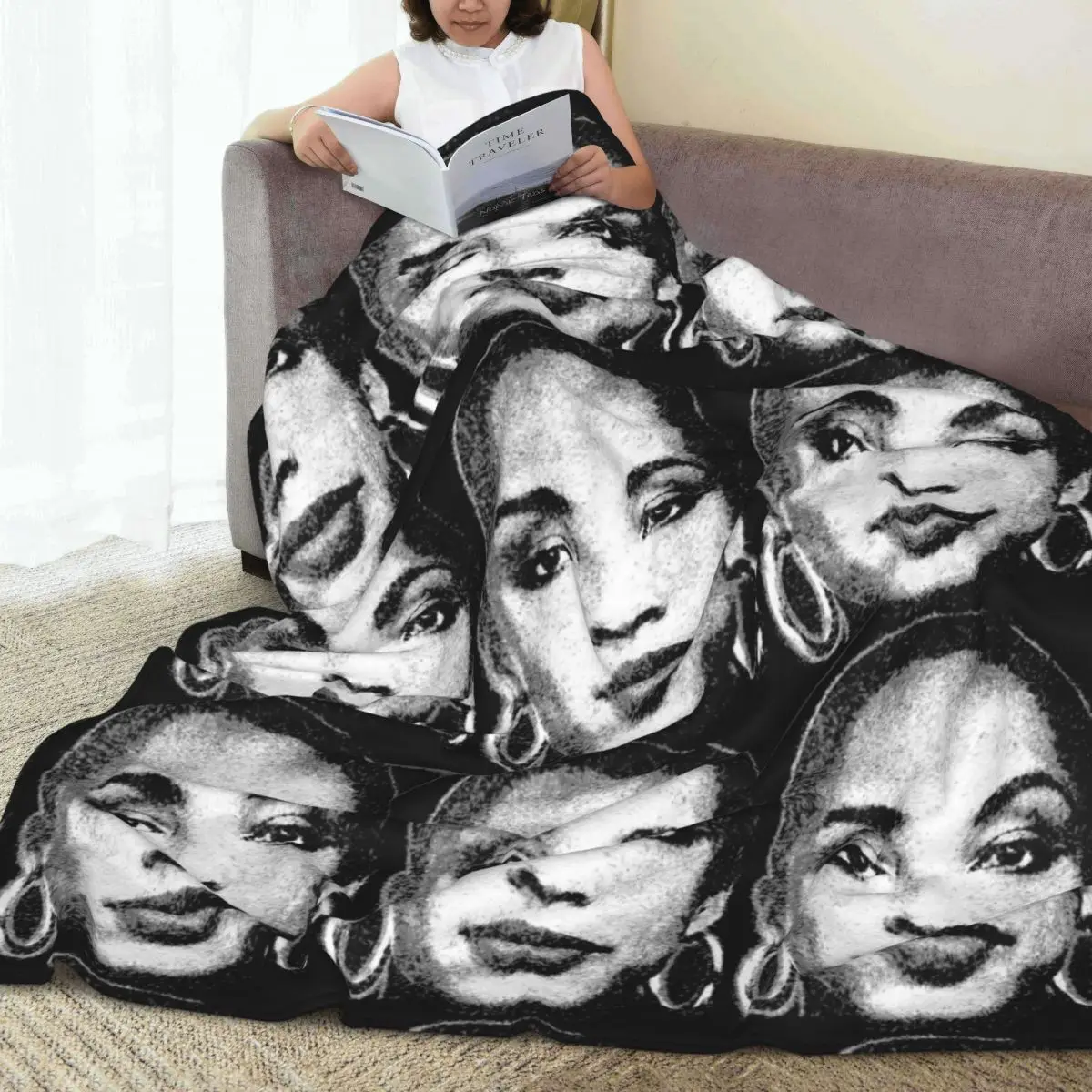 Фланелевое одеяло в стиле хип-хоп S-Sade Adu модное для дома покрывала 150*125 см