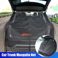 car tailgate mosquito net sunshade screen magnetic mount anti flying net trunk ventilation mesh for suv mpv camping self drive