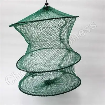 

2016 New Foldable Crab Fish Crawdad Shrimp Minnow Fishing Bait Trap Dip Net Cage Special Zipper Nylon Fishing Net Cage