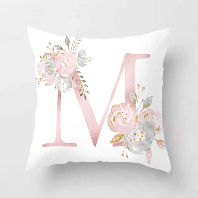 

Pink Letter Decorative Cushion Cover Wedding Party Decoration Wedding Decorative Pillow Party Supplies Wedding Ornaments