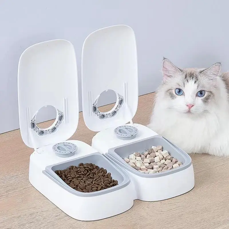 

48-hour Smart Timing Feeder Small Cat Automatic Dog Timer Feeders Cats Dogs Bowl Food Timer Dispenser For Pets Feeding Supplies