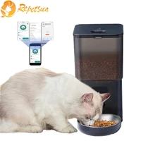 tuya wifi 3 5l automatic pet feeder smart dry food dispenser for cats dogs timer stainless steel bowl auto pet slow food feeder