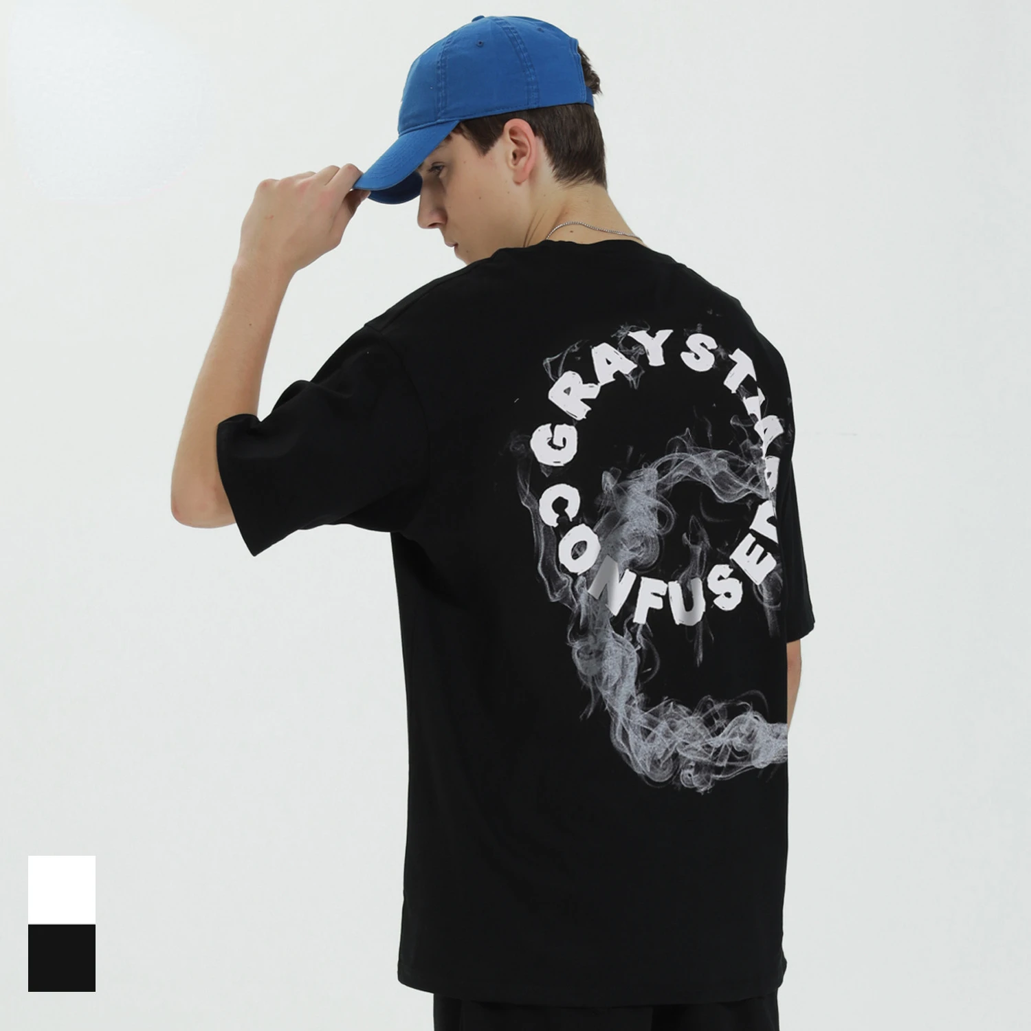 

Tide Brand 2022 Summer New Letter Printing Top Men's Loose Cotton T-shirt Casual Sports Loose Oversized High Quality Men Clothes