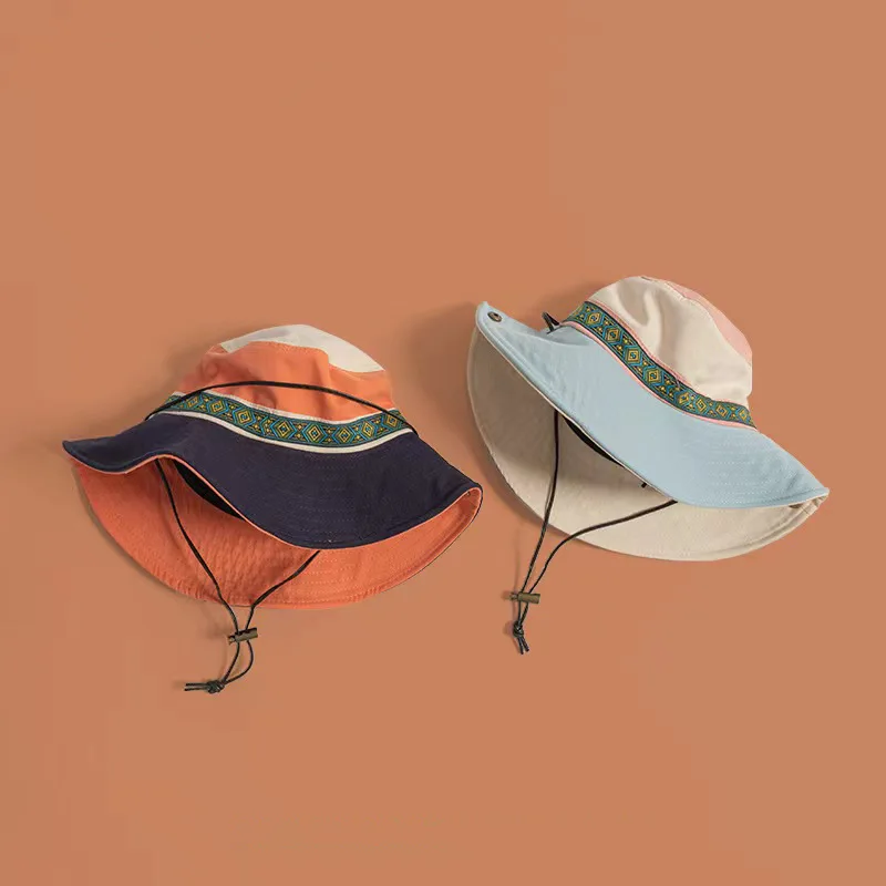 Сотни оттенков рыбацкая шляпа для родителей и детей мужчин женщин с одинаковыми