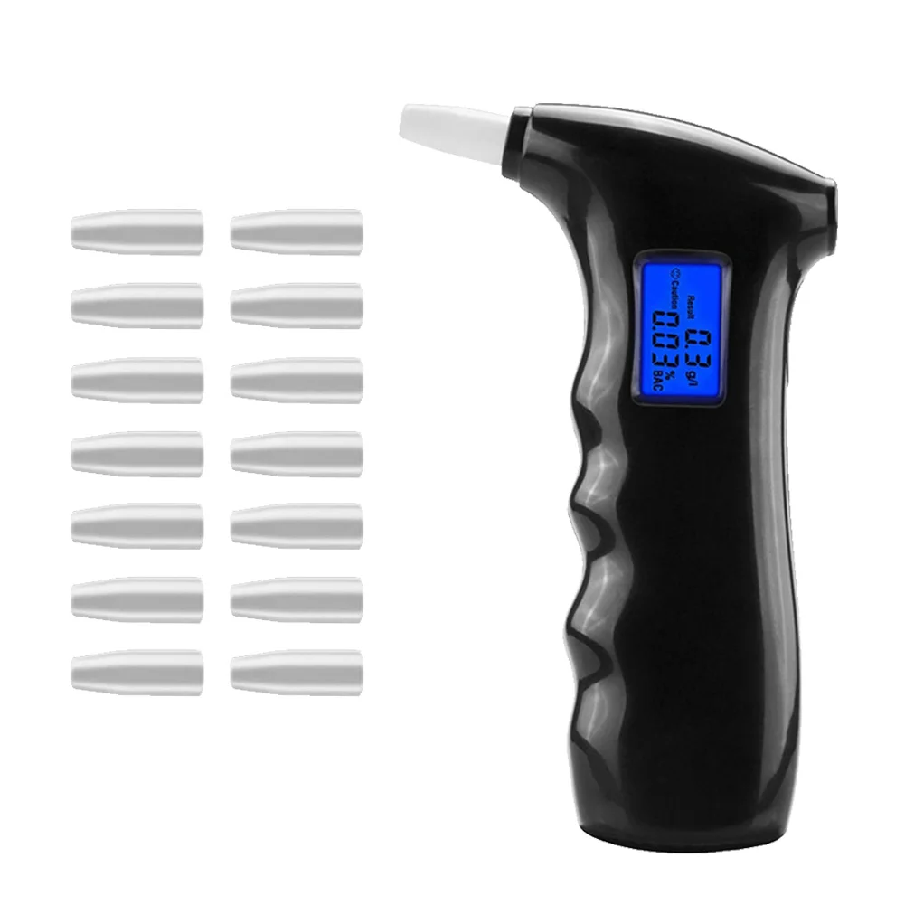 

Car Air Blowing Alcohol Tester Digital Display Handheld Digital Car Breathalyzer Analyzer Detector Device
