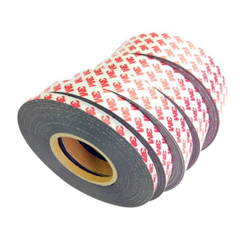 

10Meter Self Adhesive Flexible Soft Magnet Magnetic Strip Rubber Magnets Tape for Crafts Width 10mm 15mm 20mm 30mm