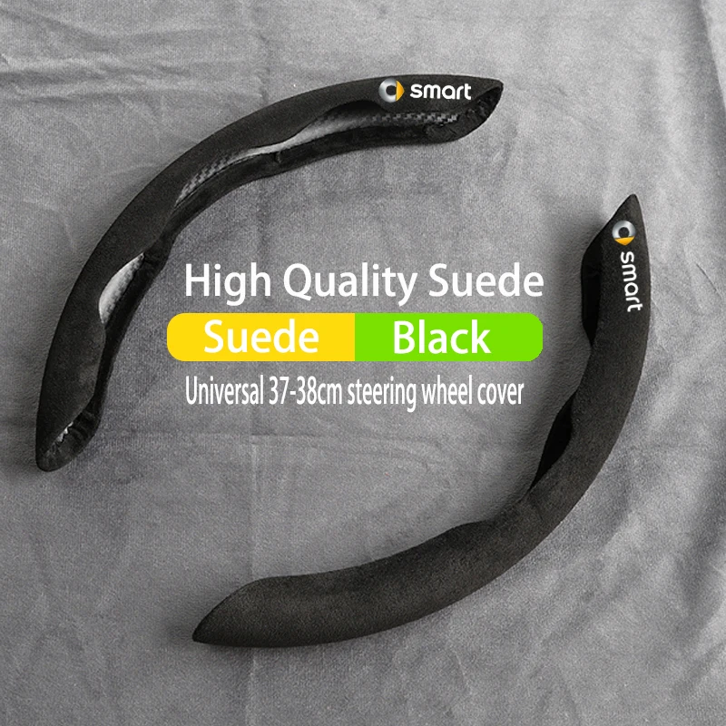 

Чехол на руль автомобиля, замша для Mercedes Smart 451 450 Brabus Fortwon Forfour 453 451 452, противоскользящие аксессуары
