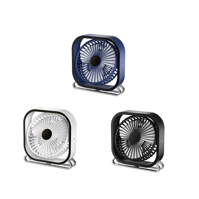 

USB Fan Desk Mini Desk Fan 3 Speed Rotation Strong Wind Desktop Cooling Fan Quite Mini Personal Fan for Home Office