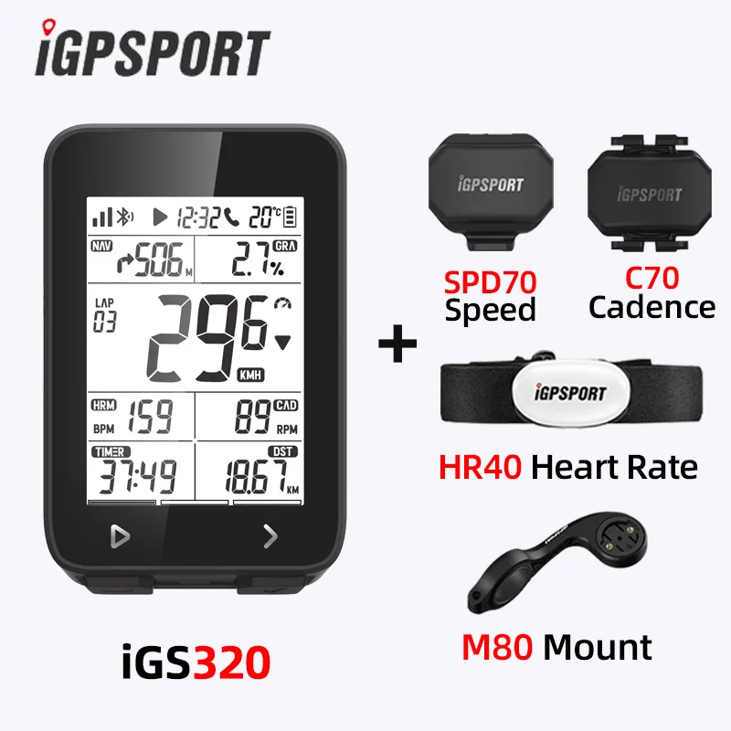 I GPS-порт iGS320 велосипедный компьютер беспроводной IPX7 Bluetooth GPS водонепроницаемый ANT