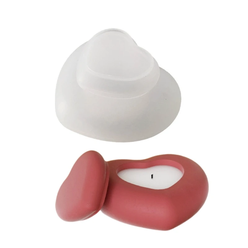 Простая в использовании силиконовая форма форме сердца для хрустальных