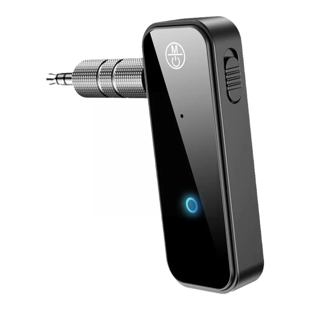 

Автомобильный AUX Bluetooth 5,0 адаптер 3,5 мм разъем беспроводной аудио приемник Громкая связь Bluetooth автомобильный комплект для телефона автомобильный передатчик Q5O0
